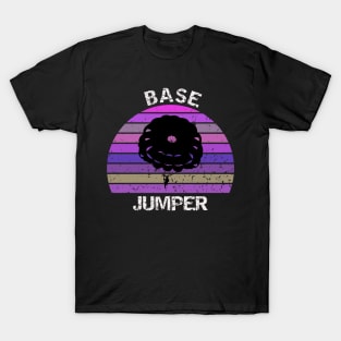 Base Jumper - retro sunset design T-Shirt